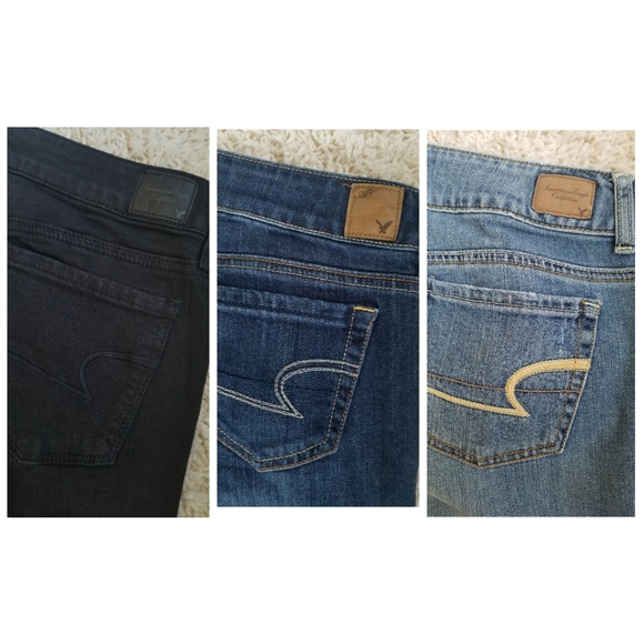 3 pair American Eagle Stretch Jeans Size 8 - Picture 6 of 6